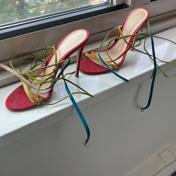 Gianvito Rossi Multicolor Strappy Sandals - Picture 3 of 5